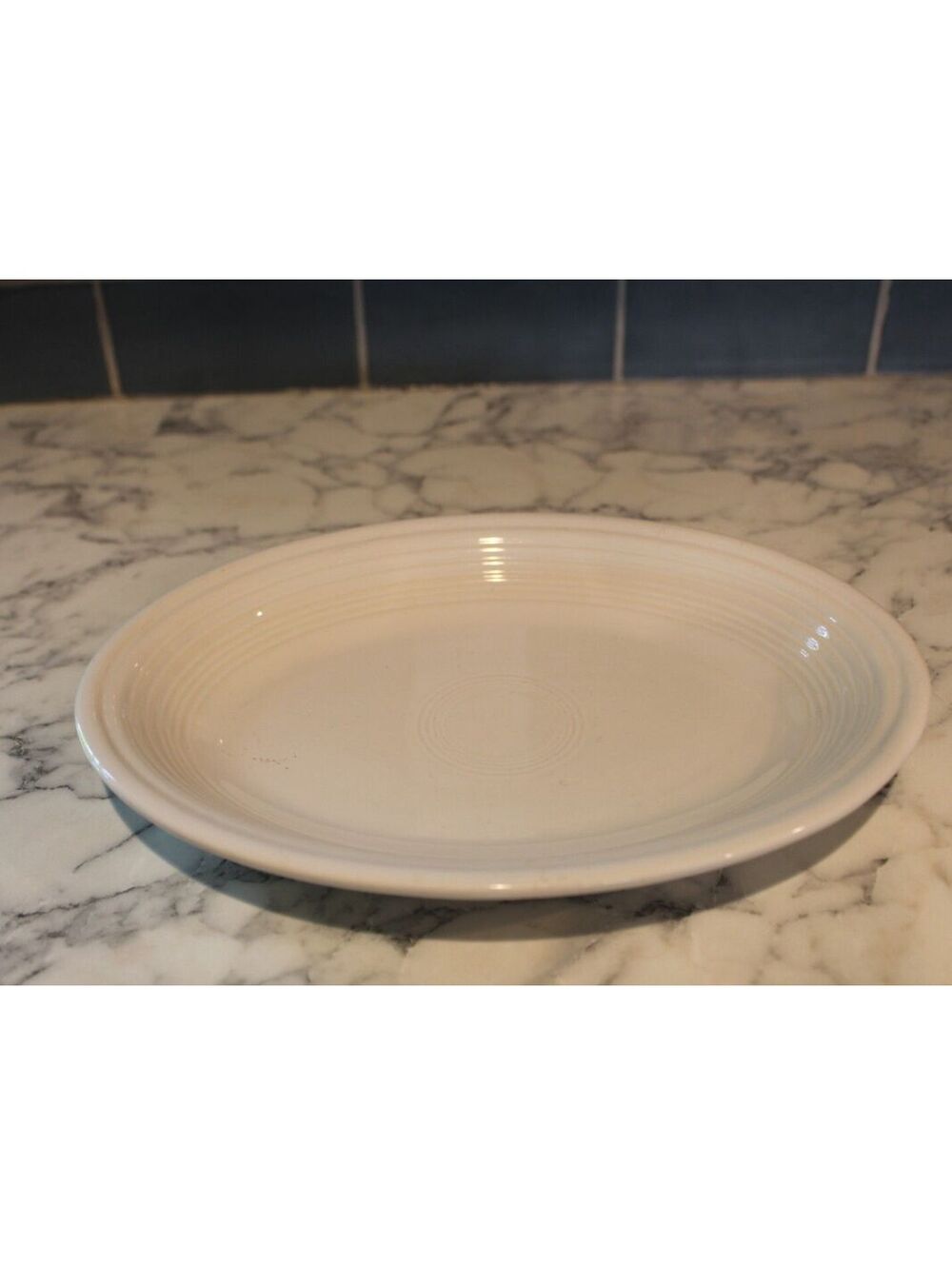 Fiesta White Oval Serving Platter 12" Homer Laughlin USA